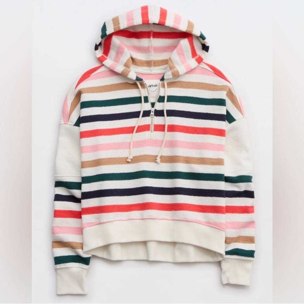 Aerie Colorful Striped Hoodie